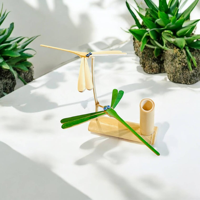 Bamboo Switch Hand Crafted Bamboo Self-Balancing Dragonfly