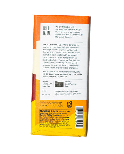 Raaka 66% Bananas Foster Chocolate Bar