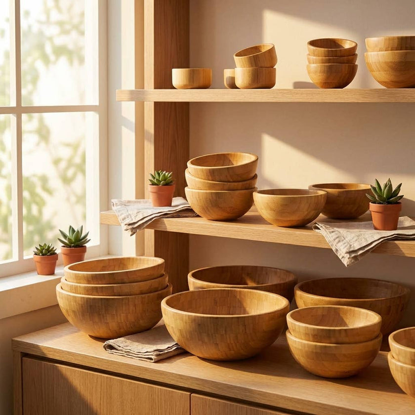 Small Bamboo Serving Bowl