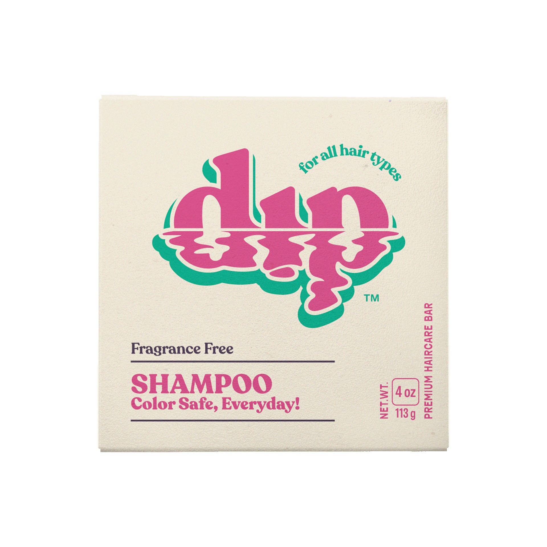 Dip Shampoo Bar: Color Safe, Everyday - Fragrance Free: 4 oz