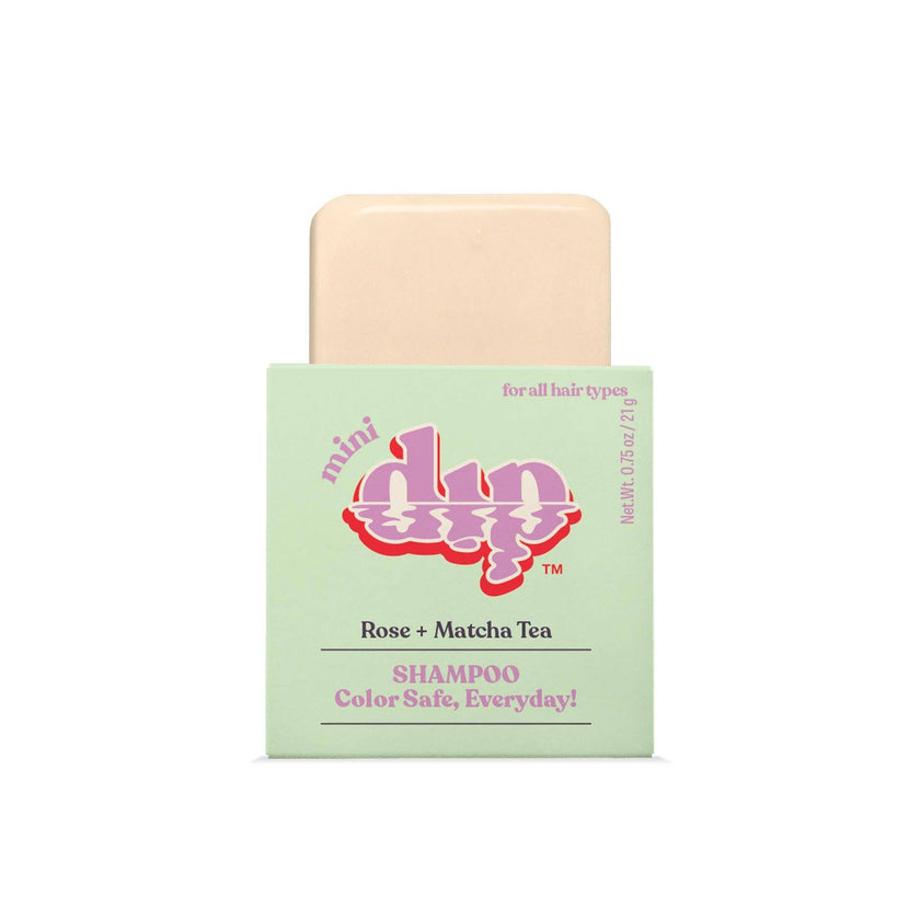 Mini Dip Shampoo Bar: Color Safe, Everyday - Rose & Matcha Tea: 0.75 oz