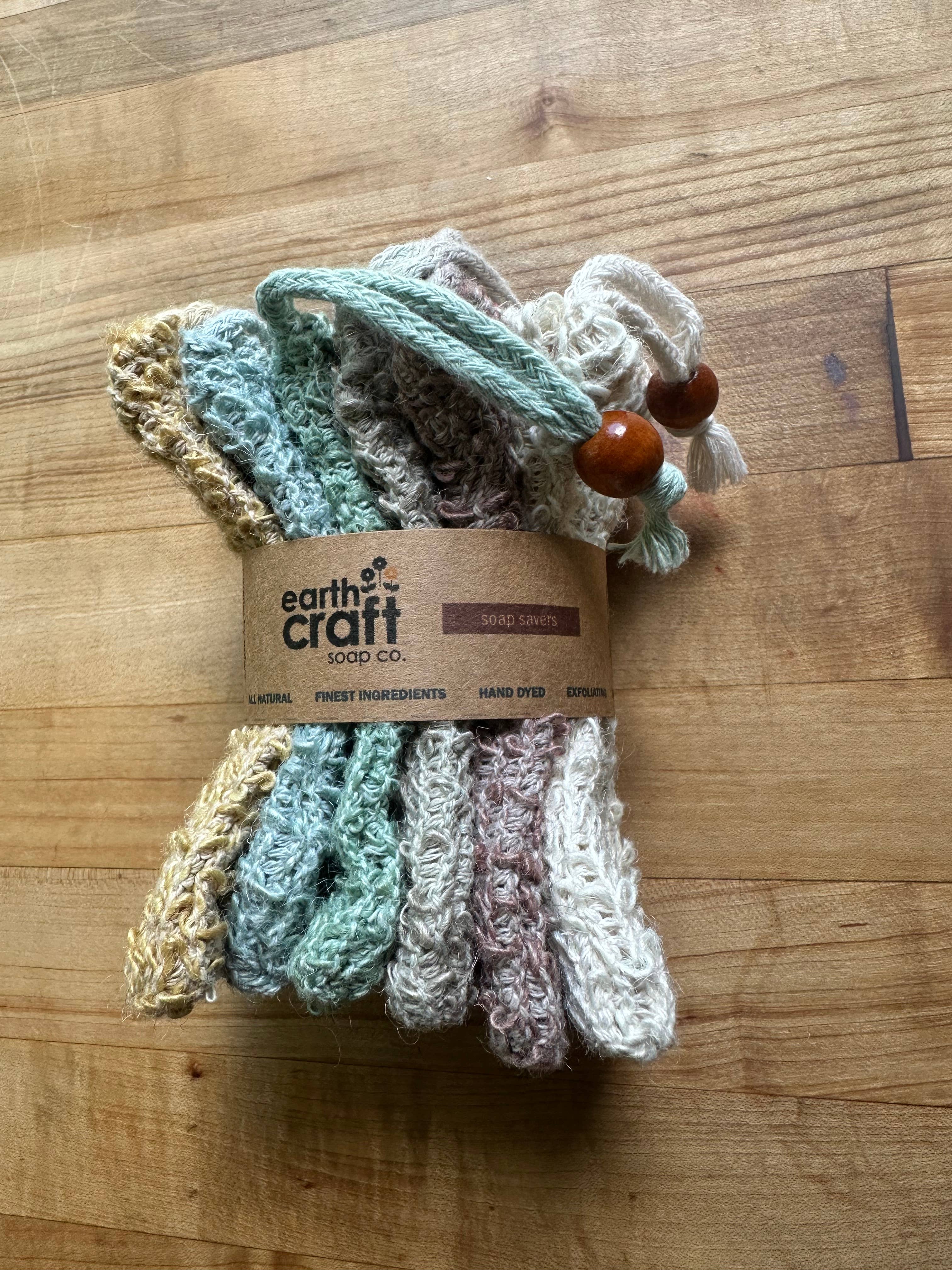 Sisal Soap Saver Bags (Set of 6) - Earthtone