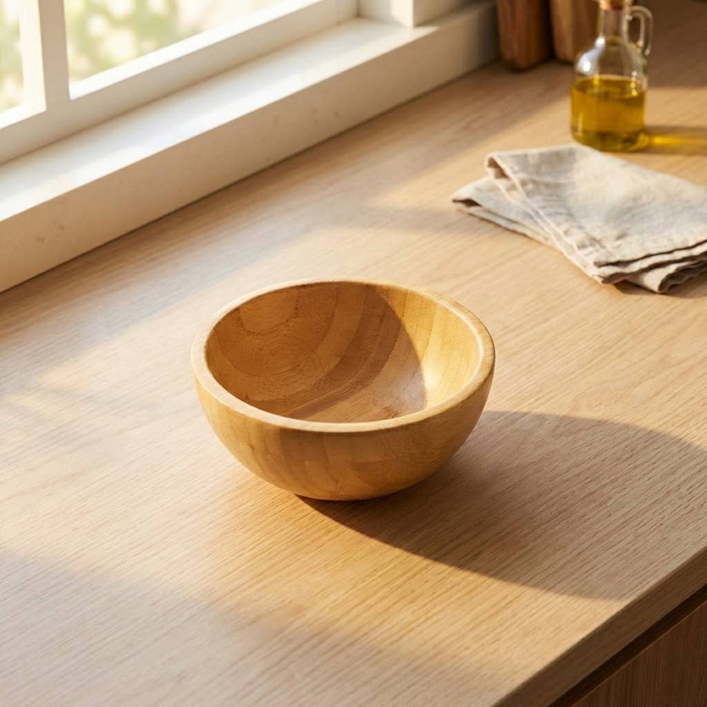 Small Bamboo Serving Bowl