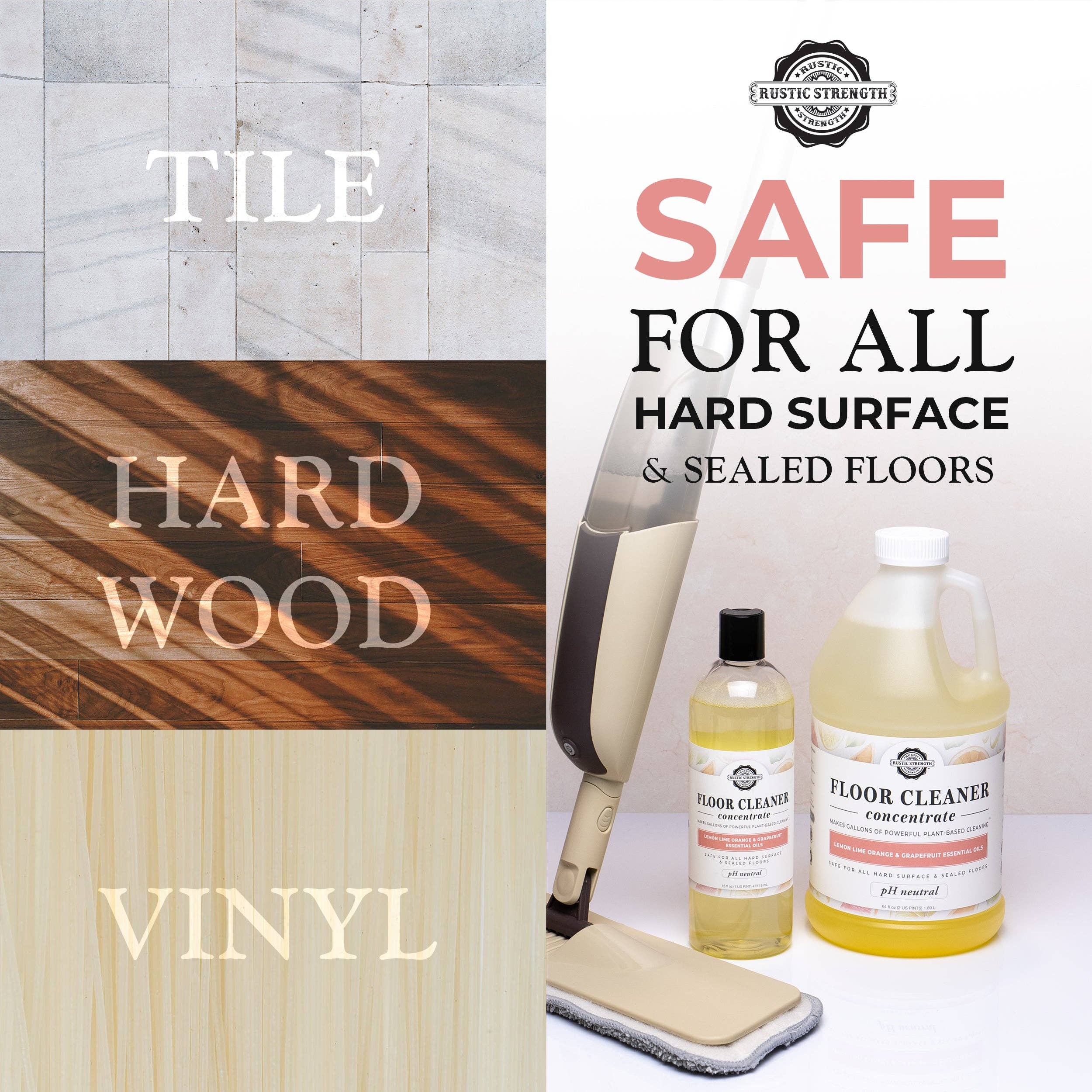 Floor Cleaner Concentrate: Rosemary Peppermint Tea Tree