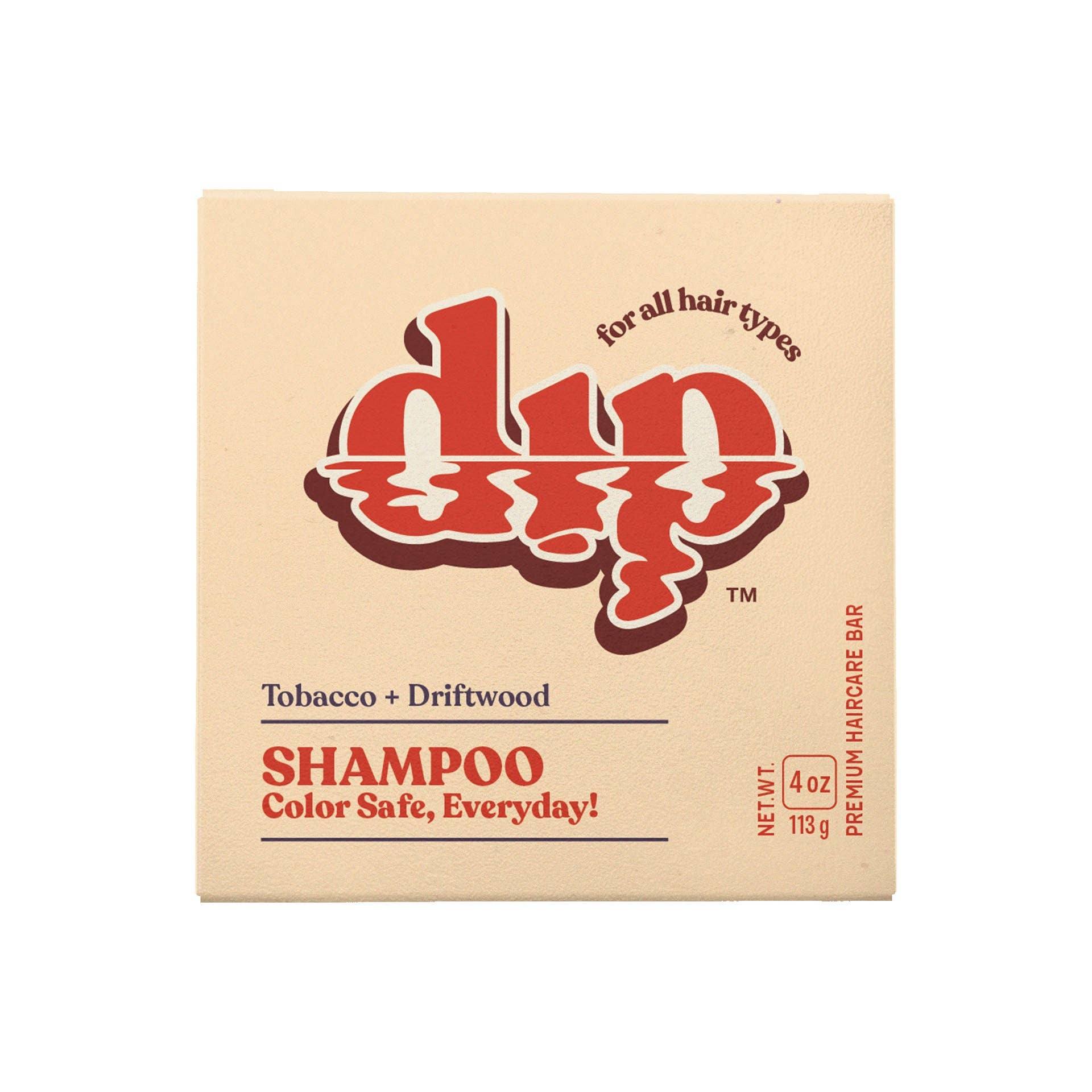 Dip Color Safe Shampoo Bar for Every Day - Tobacco & Driftwood