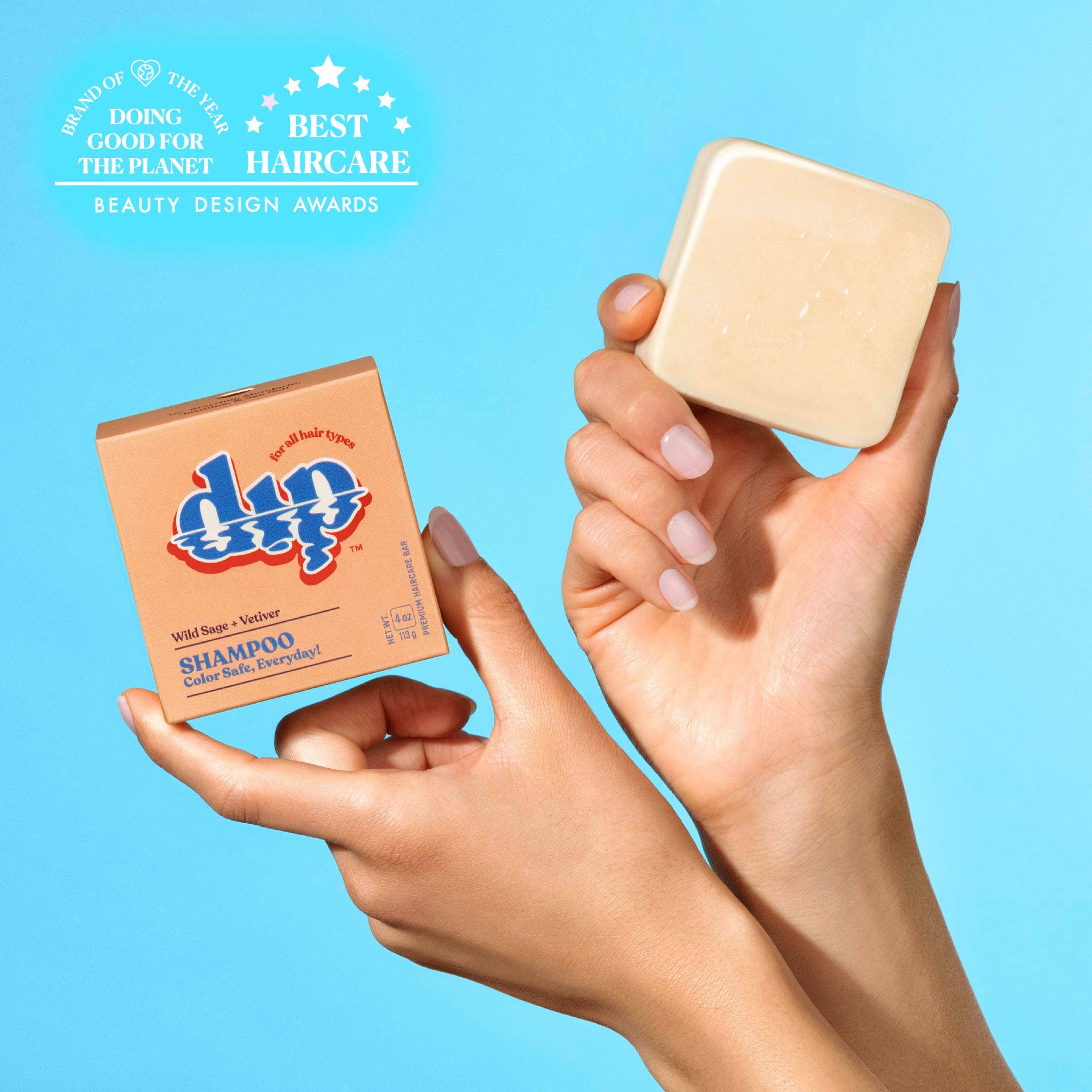 Dip Shampoo Bar: Color Safe, Everyday - Wild Sage & Vetiver: 4 oz
