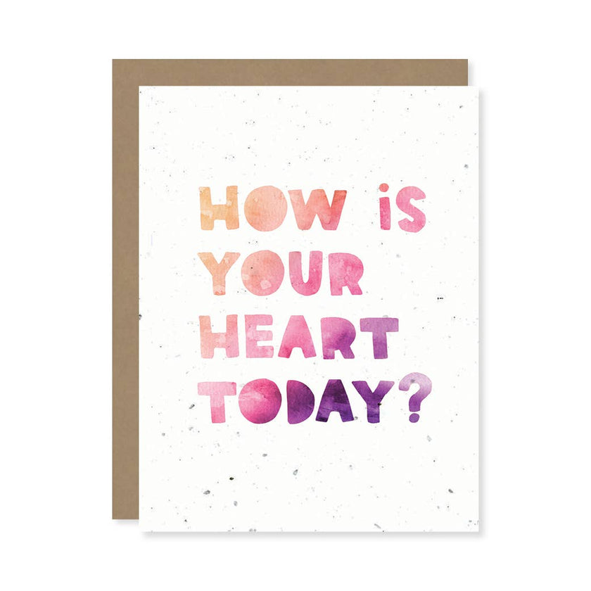 How Is Your Heart Plantable Wildflower Seed Card