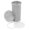 Cold Brew Coffee and Tea Maker Stainless Steel Filter Kit: Pint