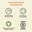 Bees Wrap Swedish Dishcloth 3 Pack - Garden Party Prints