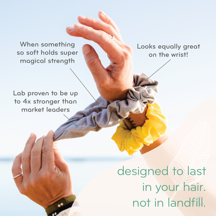 Kooshoo Plastic-free Scrunchies - Gold Sand