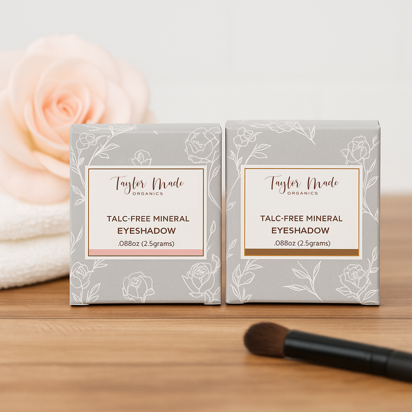 Taylor Made Organics Mineral Eyeshadow Single | Rose gold