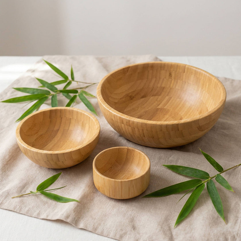 Small Bamboo Serving Bowl