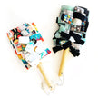 Washable Dusters: Surprise Prints: Ivory / Fabric head + handle