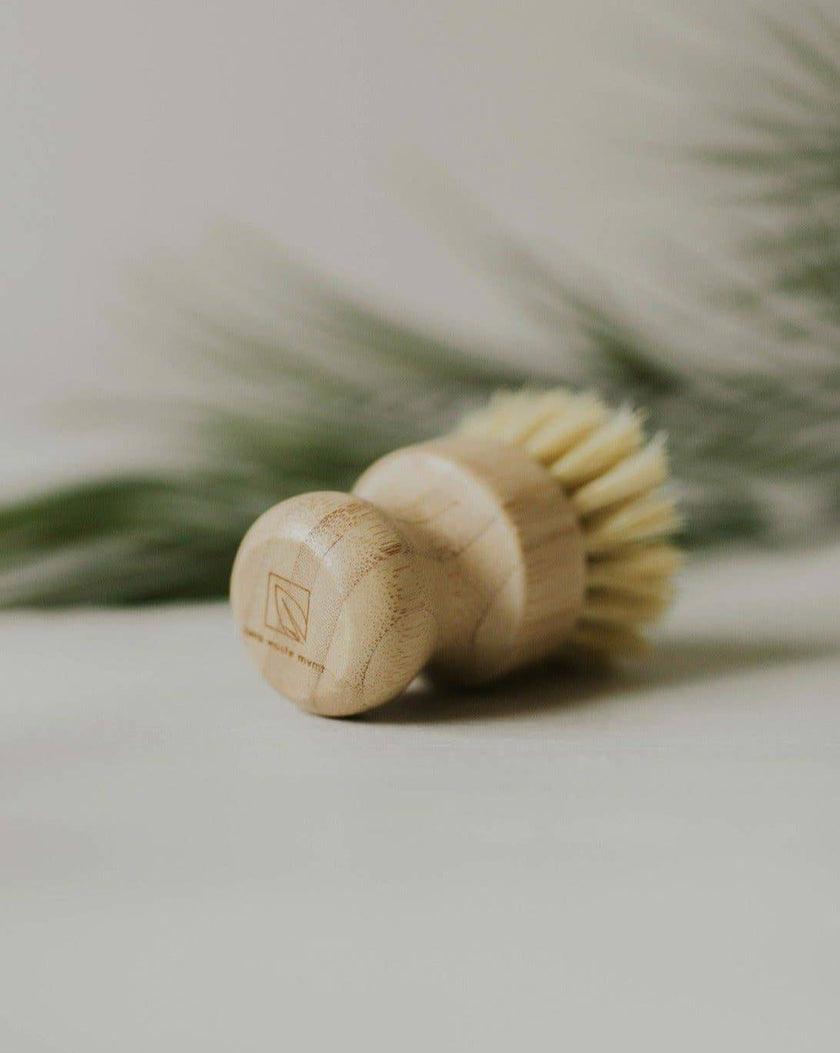Bamboo Pot Brush with Sisal Bristles