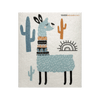 Swedish Dishcloth Turquoise Llama