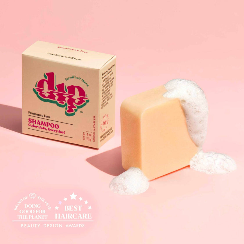 Dip Shampoo Bar: Color Safe, Everyday - Fragrance Free: 4 oz
