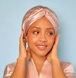 Silk Sleep Bonnet: Pink