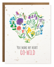 TOKA | Heart Go Wild Valentine's | Plantable Card