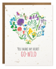 TOKA | Heart Go Wild Valentine's | Plantable Card