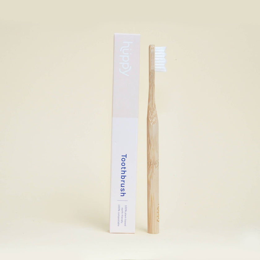 Huppy Compostable Bamboo Toothbrush - Soft Bristles