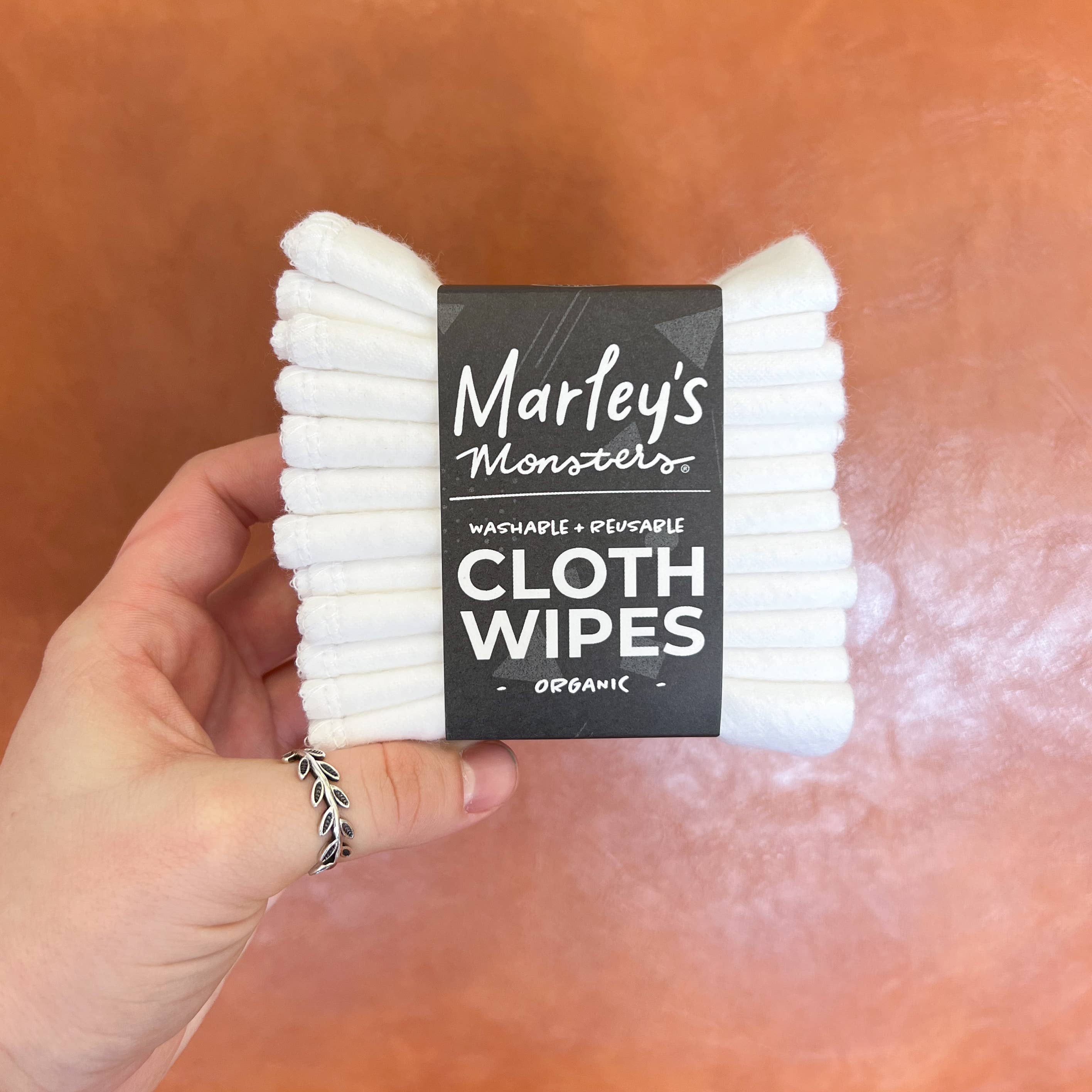 Cloth Wipes: Organic - 12 pack: Organic White
