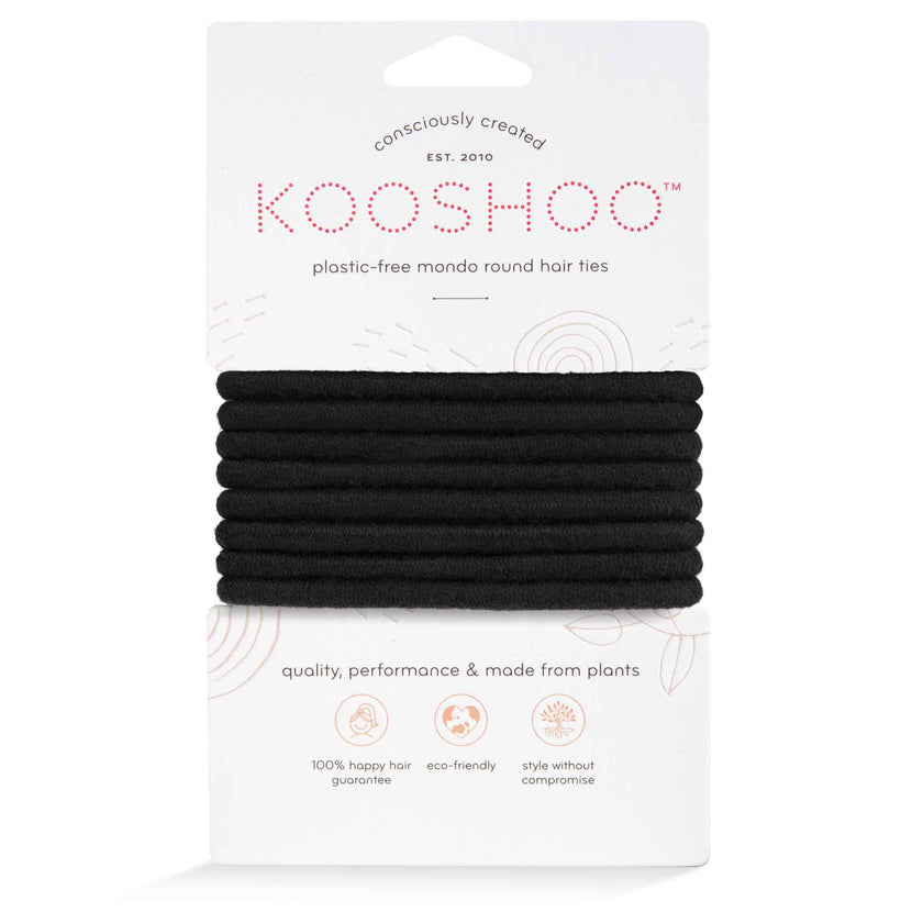 Kooshoo Hair Ties - Mondo 8-pack - Black